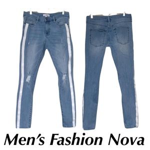 Men’s Jeans Fashion Nova Ripped Knee Distressed size 32